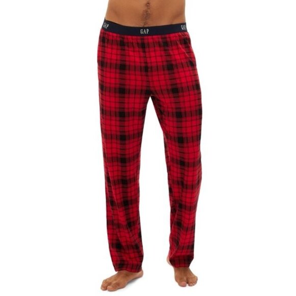 Gap Other - Gap Men's 2 Pack Waffle Knit Thermal Jogger Pajama Pants Black Red Size XL $84